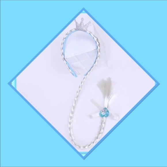 ❄️NWT❄️Frozen Princess Elsa’s Braided Tiara Headband❄️ - Picture 1 of 3